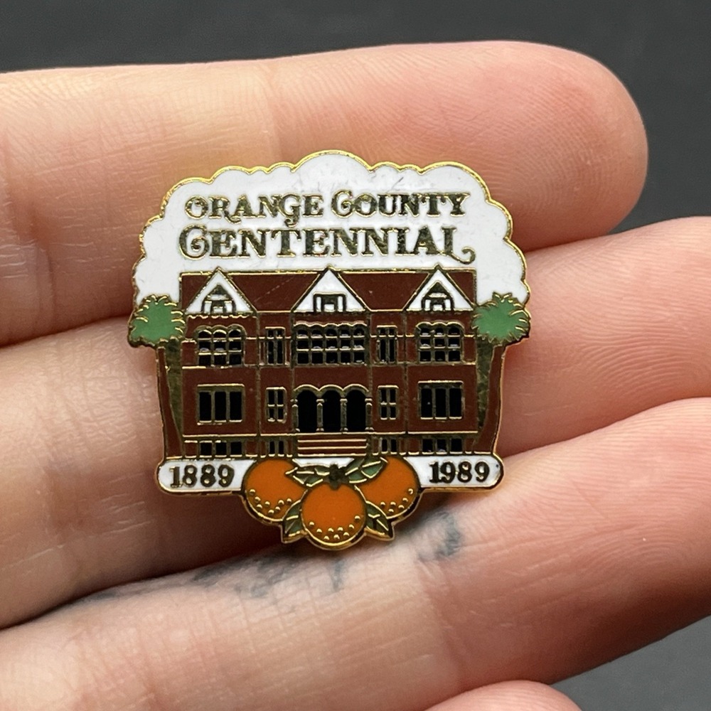 Orange County Centennial 100 Years Lapel Hat Pin